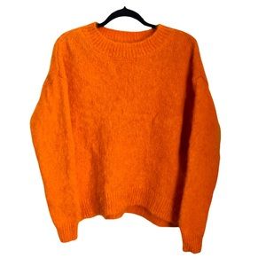Orange Alpaca Wool Sweater